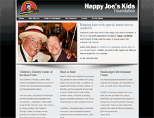 Tablet Screenshot of happyjoeskids.org